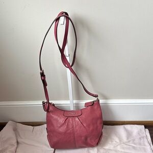 Coach Pink Leather Crossbody Bag